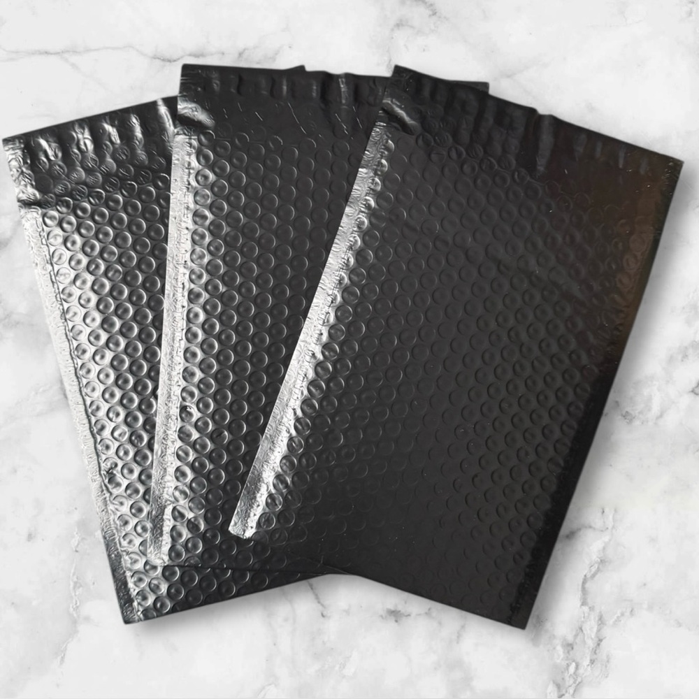 $2 Add-On 🆕 3 Pack of 6”x10” Black Bubble Mailers